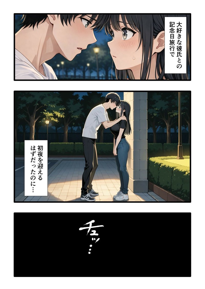 彼氏との誕生日デートで初夜を迎えるはずが...中年 サンプル画像